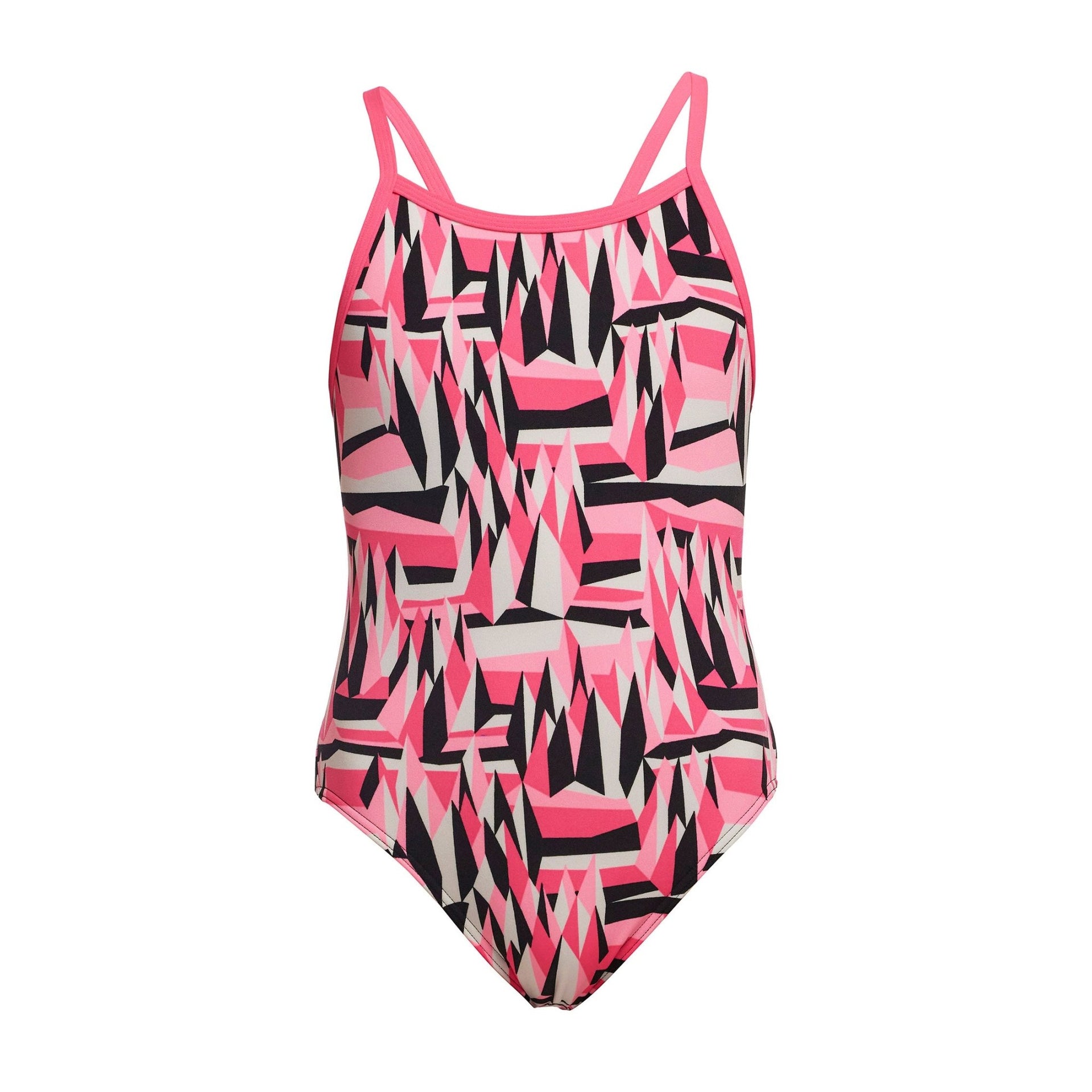 FUNKITA GIRLS SUGAR HITS SINGLE STRAP ONE PIECE - Pink