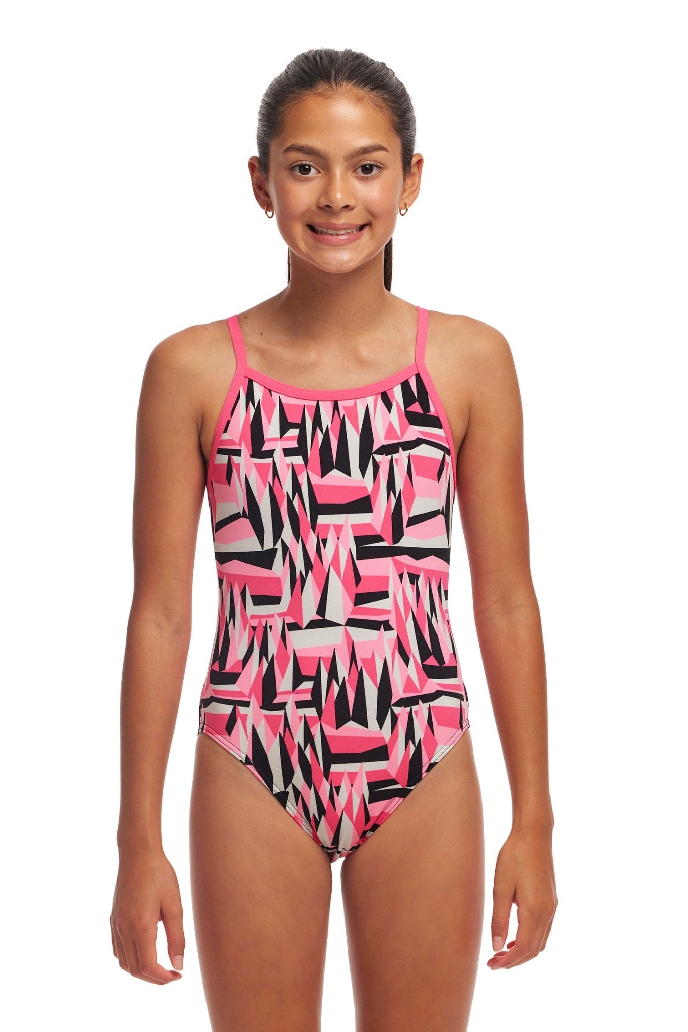 FUNKITA GIRLS SUGAR HITS SINGLE STRAP ONE PIECE - Pink