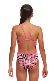 FUNKITA GIRLS SUGAR HITS SINGLE STRAP ONE PIECE - Pink