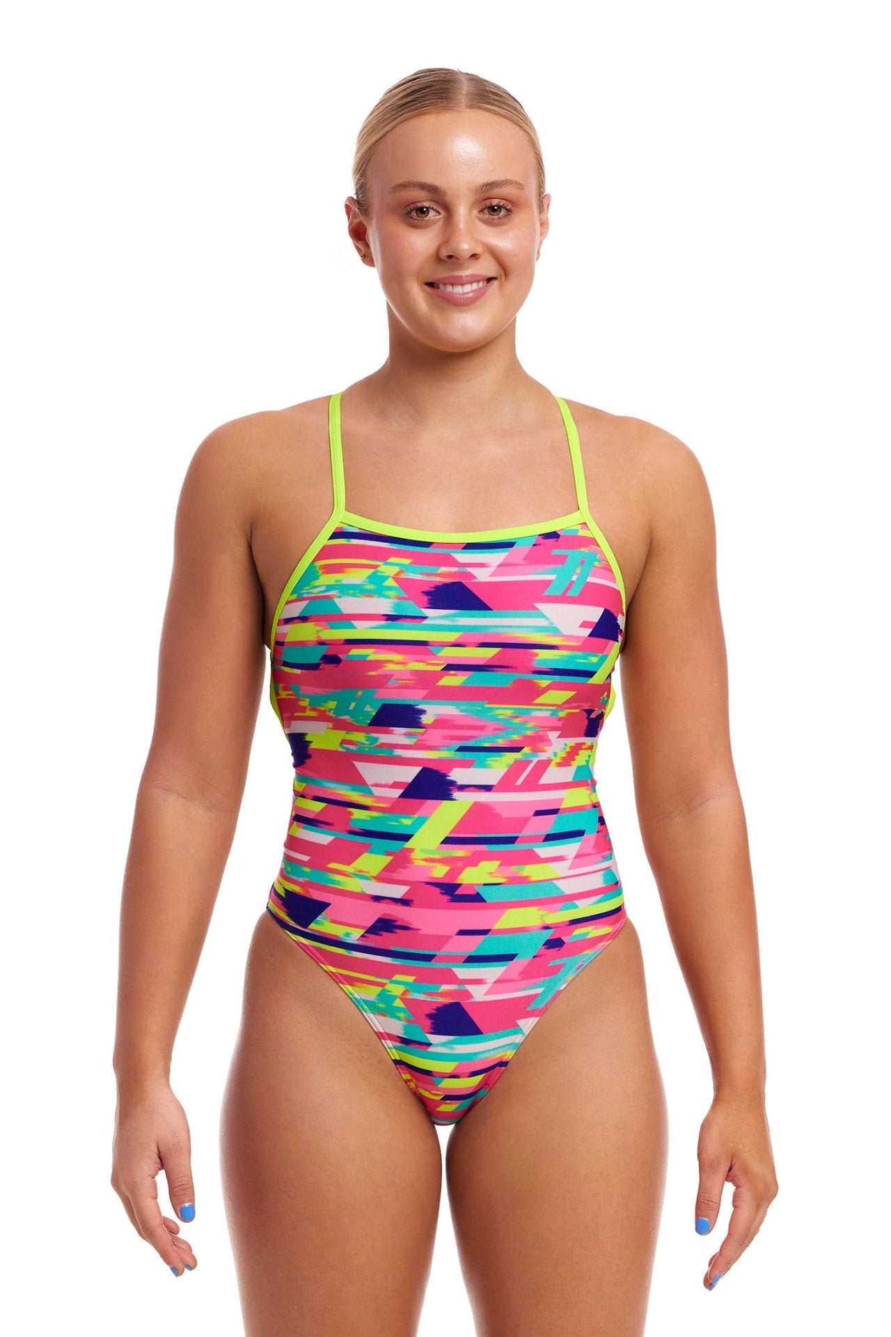 FUNKITA WOMENS BLURRED BABE STRAPPED IN ONE PIECE - Multicolour