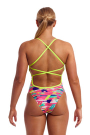 FUNKITA WOMENS BLURRED BABE STRAPPED IN ONE PIECE - Multicolour