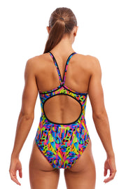 FUNKITA WOMENS COLOUR FUNK DIAMOND SECURE ONE PIECE - Multicolour