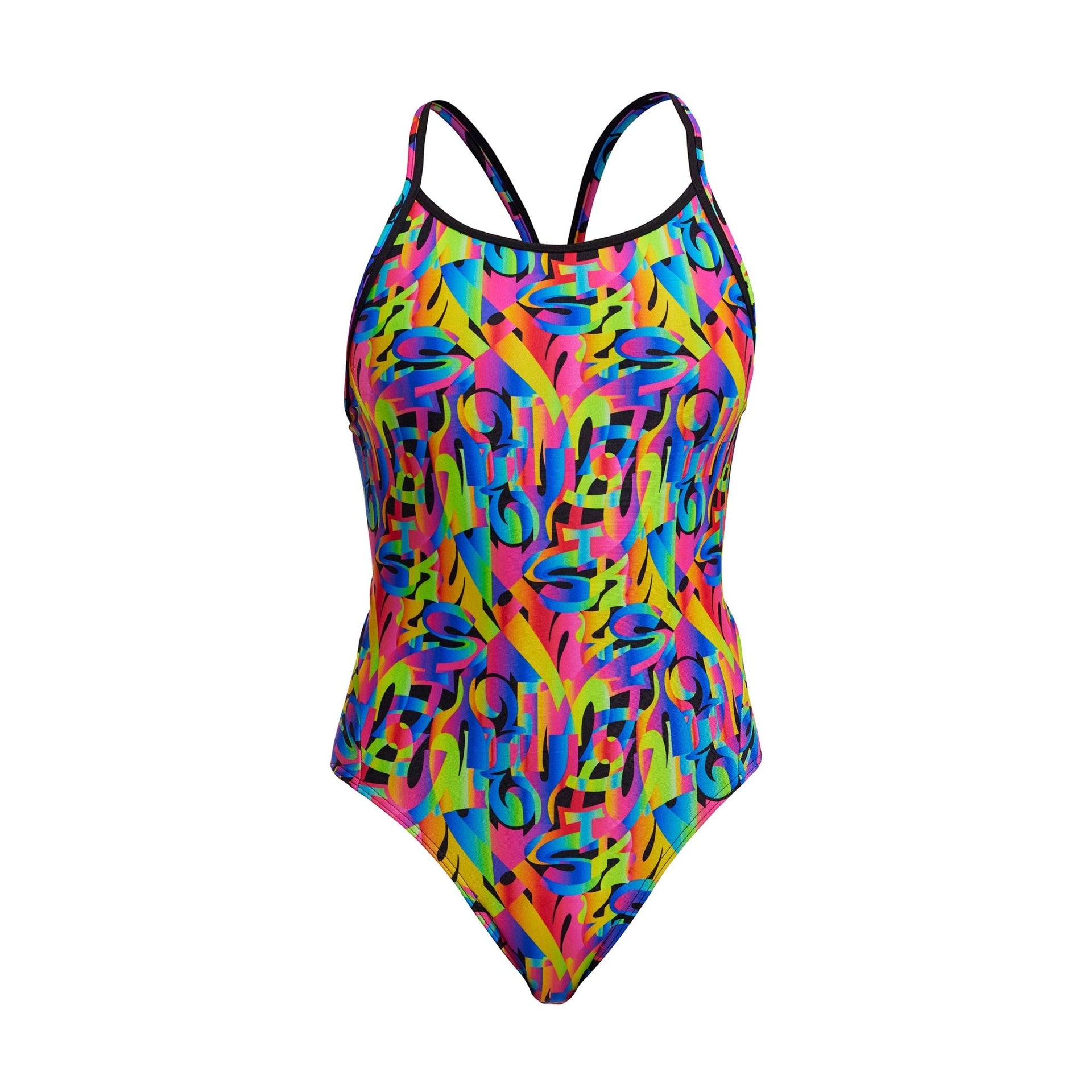 FUNKITA WOMENS COLOUR FUNK DIAMOND SECURE ONE PIECE - Multicolour