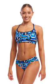 FUNKITA WOMENS POLAR CAPS SPORTS TOP - Blue