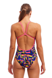 FUNKITA WOMENS SPIKE ME SWIM SECURE ONE PIECE - Multicolour