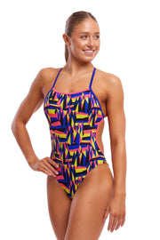 FUNKITA WOMENS SPIKE ME TWISTED ONE PIECE - Multicolour