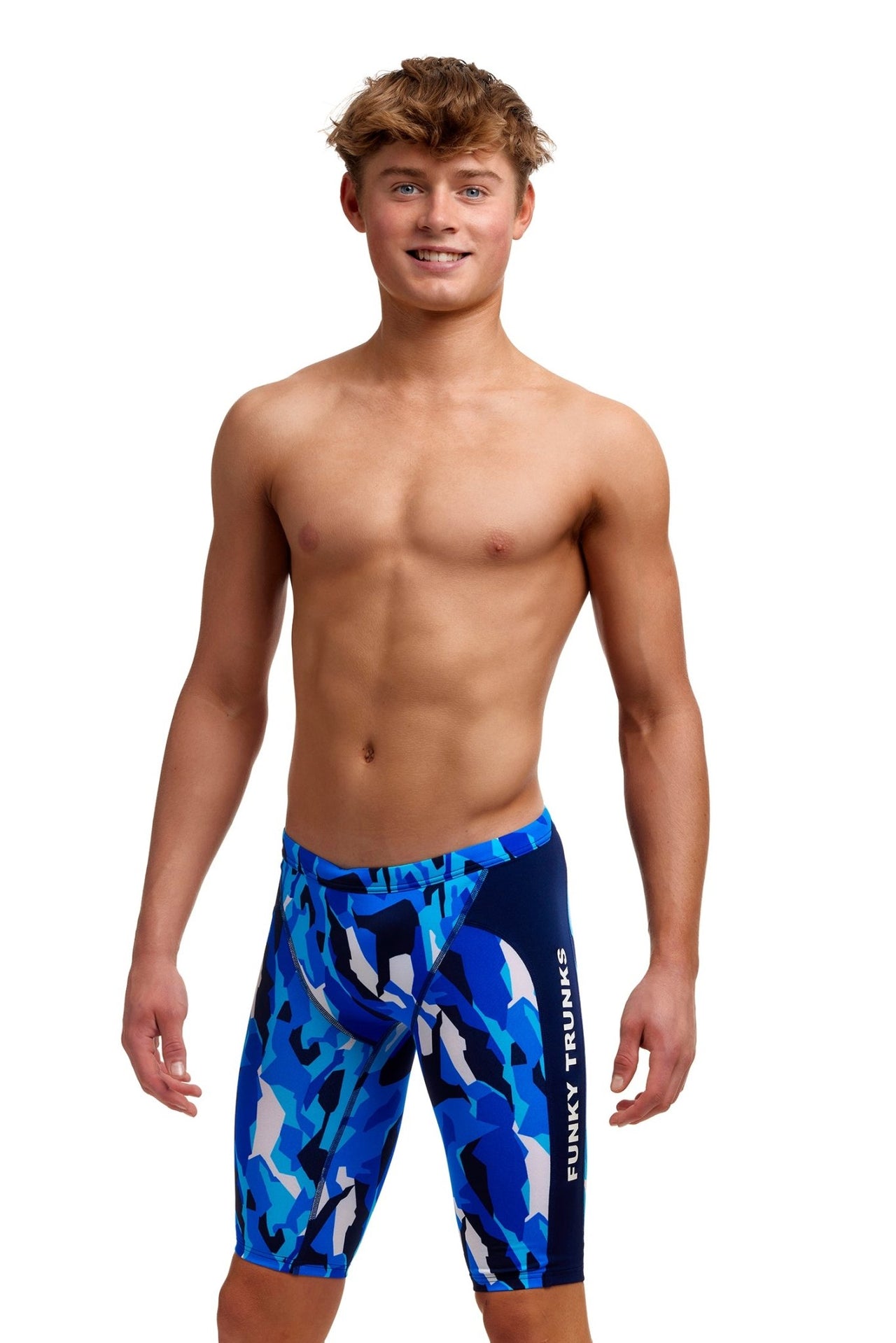 FUNKY TRUNKS BOYS CHAZ MICHAEL TRAINING JAMMER - Blue