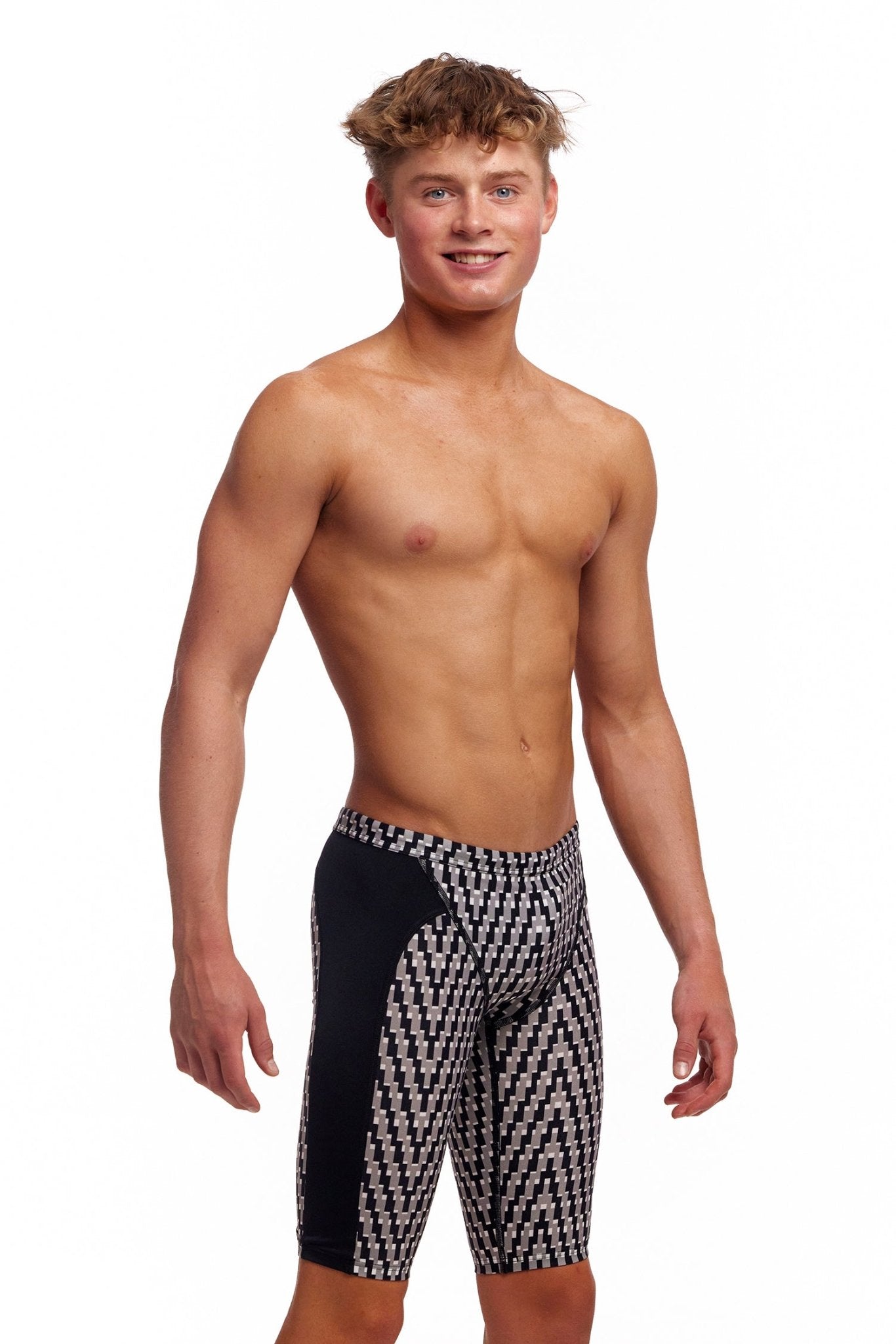 FUNKY TRUNKS BOYS DARK NIGHT TRAINING JAMMER - Black