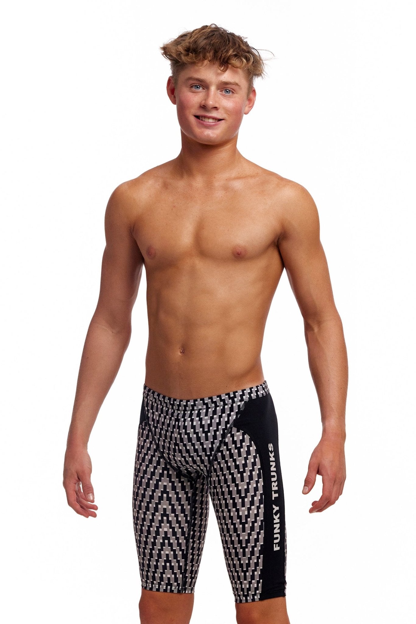 FUNKY TRUNKS BOYS DARK NIGHT TRAINING JAMMER - Black