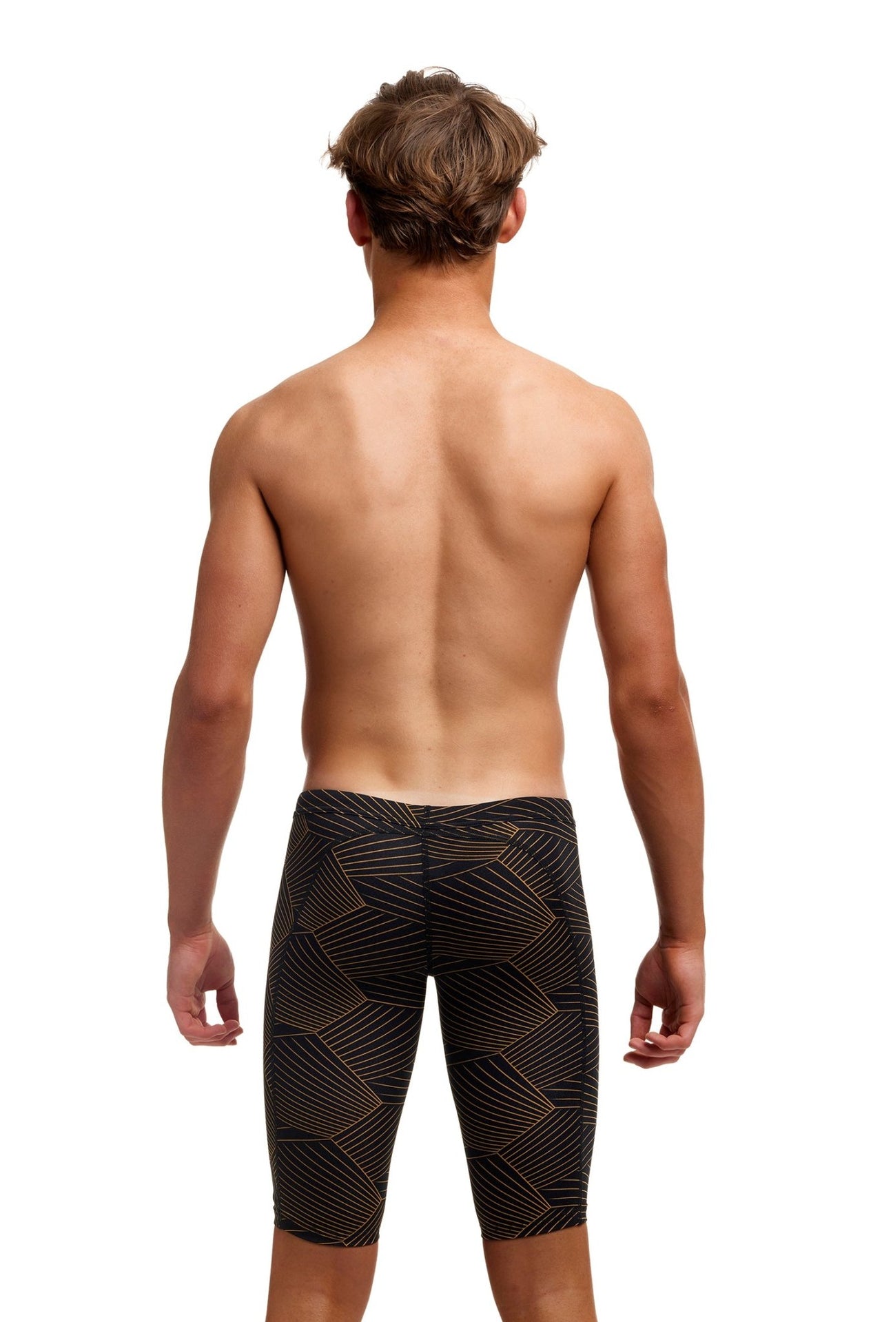 FUNKY TRUNKS BOYS GOLD WEAVER TRAINING JAMMER - Black