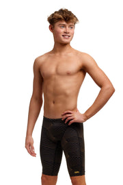 FUNKY TRUNKS BOYS GOLD WEAVER TRAINING JAMMER - Black