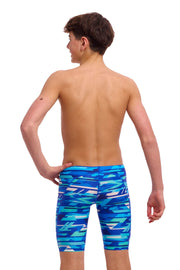 FUNKY TRUNKS BOYS PACE RACER TRAINING JAMMER - Blue