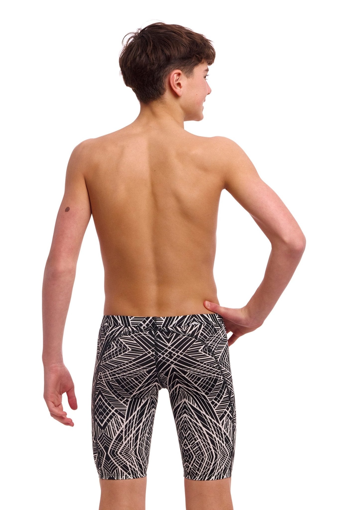 FUNKY TRUNKS BOYS SPACE SIGNALS TRAINING JAMMER - Black