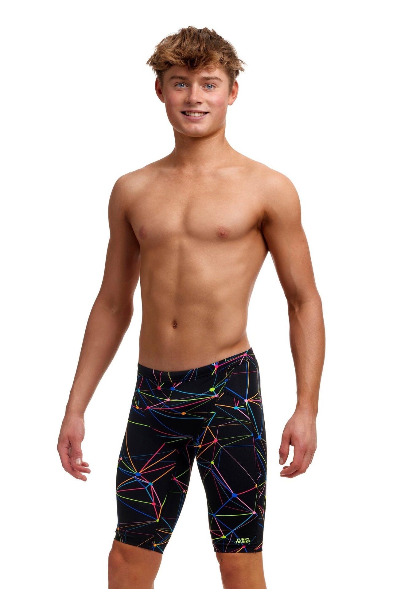 FUNKY TRUNKS BOYS STAR SIGN TRAINING JAMMER - Black