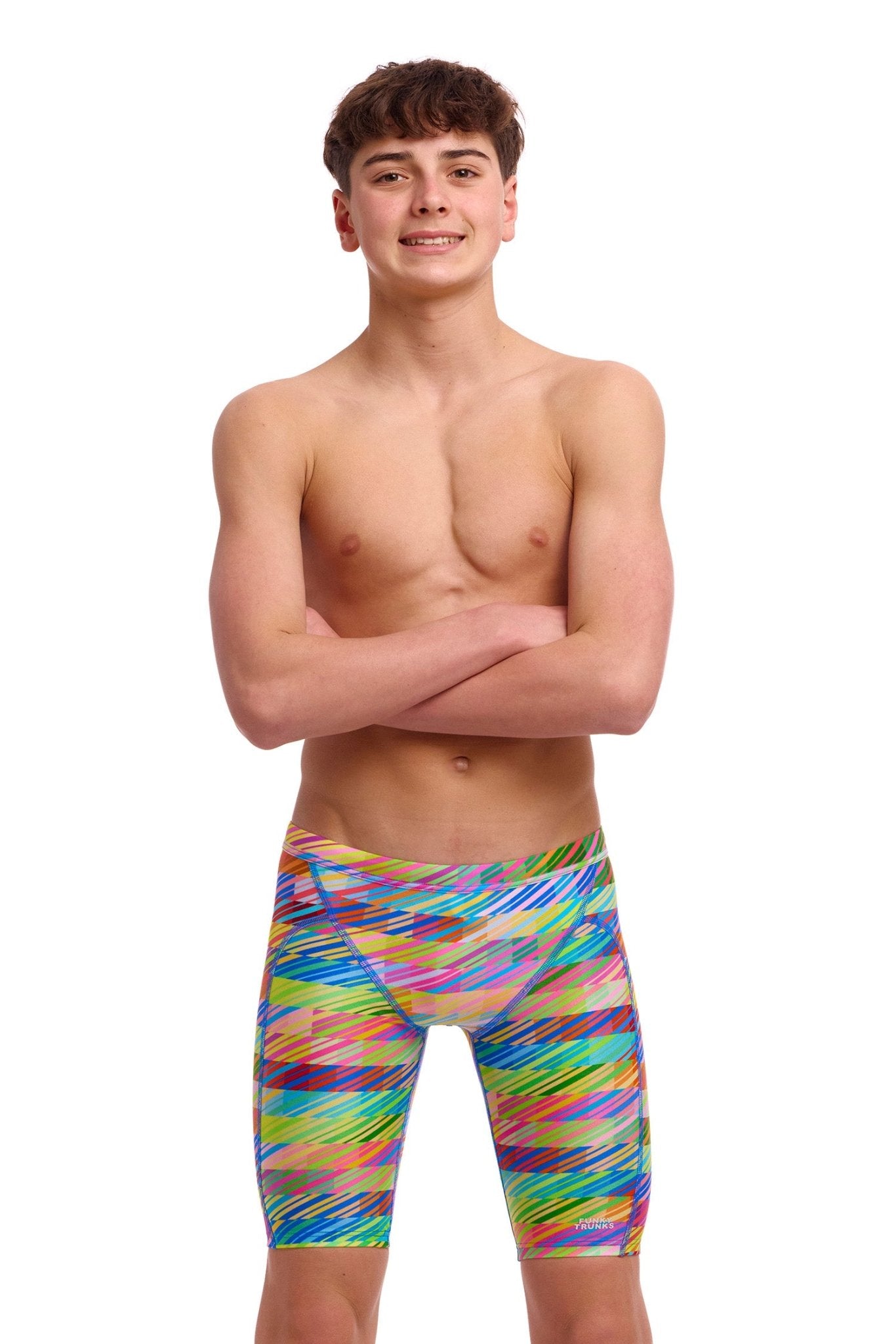 FUNKY TRUNKS BOYS STATIC STACK TRAINING JAMMER - Multicolour