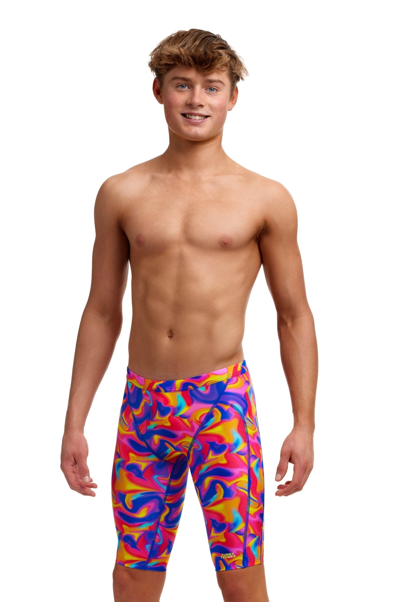 FUNKY TRUNKS BOYS SUMMER SWIRL TRAINING JAMMER - Multicolour