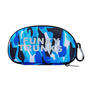 FUNKY TRUNKS CHAZ MICHAEL CASE CLOSED GOGGLE CASE - Blue