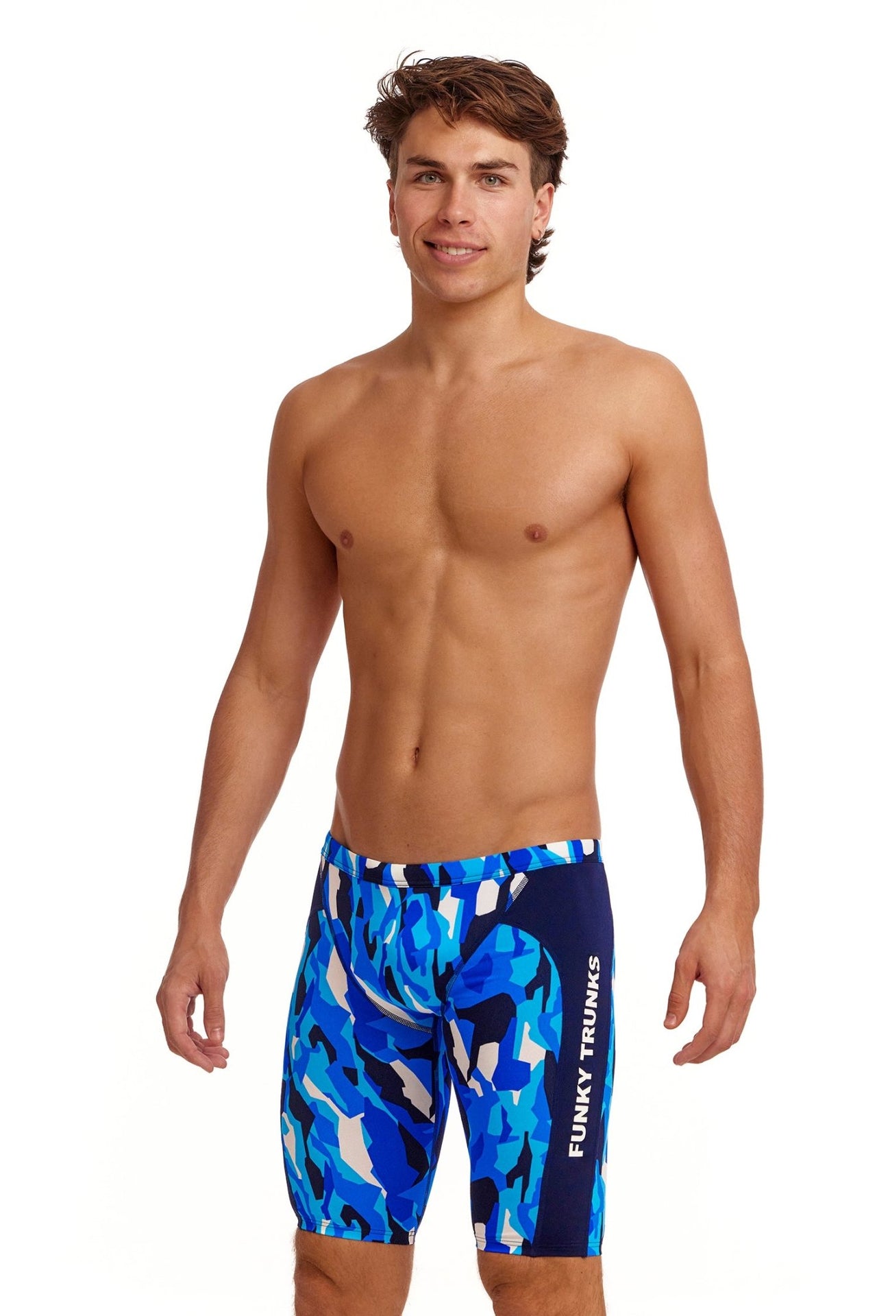 FUNKY TRUNKS MENS CHAZ MICHAEL TRAINING JAMMER - Blue