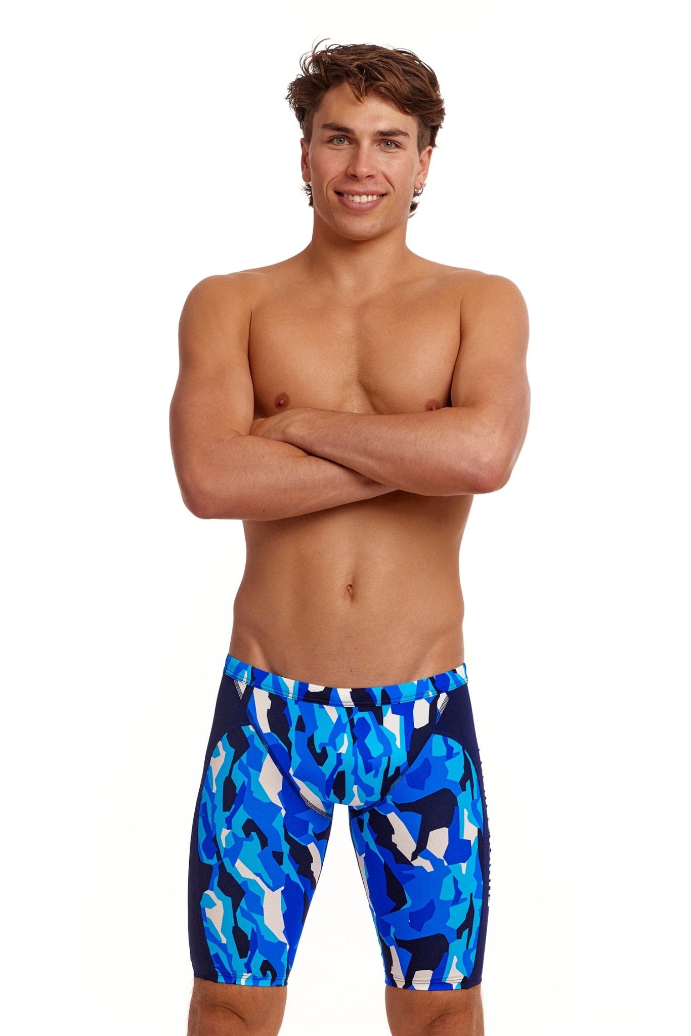 FUNKY TRUNKS MENS CHAZ MICHAEL TRAINING JAMMER - Blue