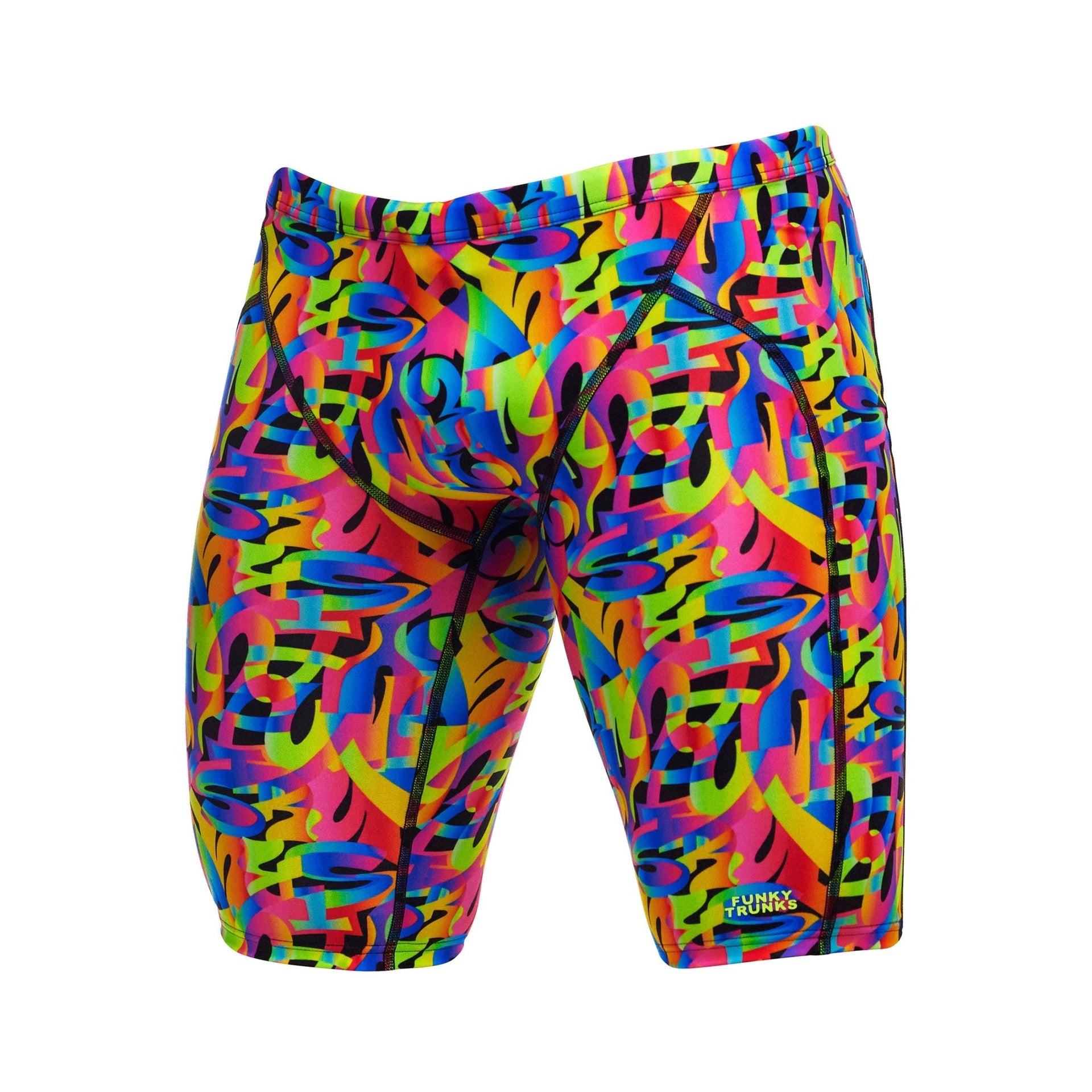 FUNKY TRUNKS MENS COLOUR FUNK TRAINING JAMMER - Multicolour