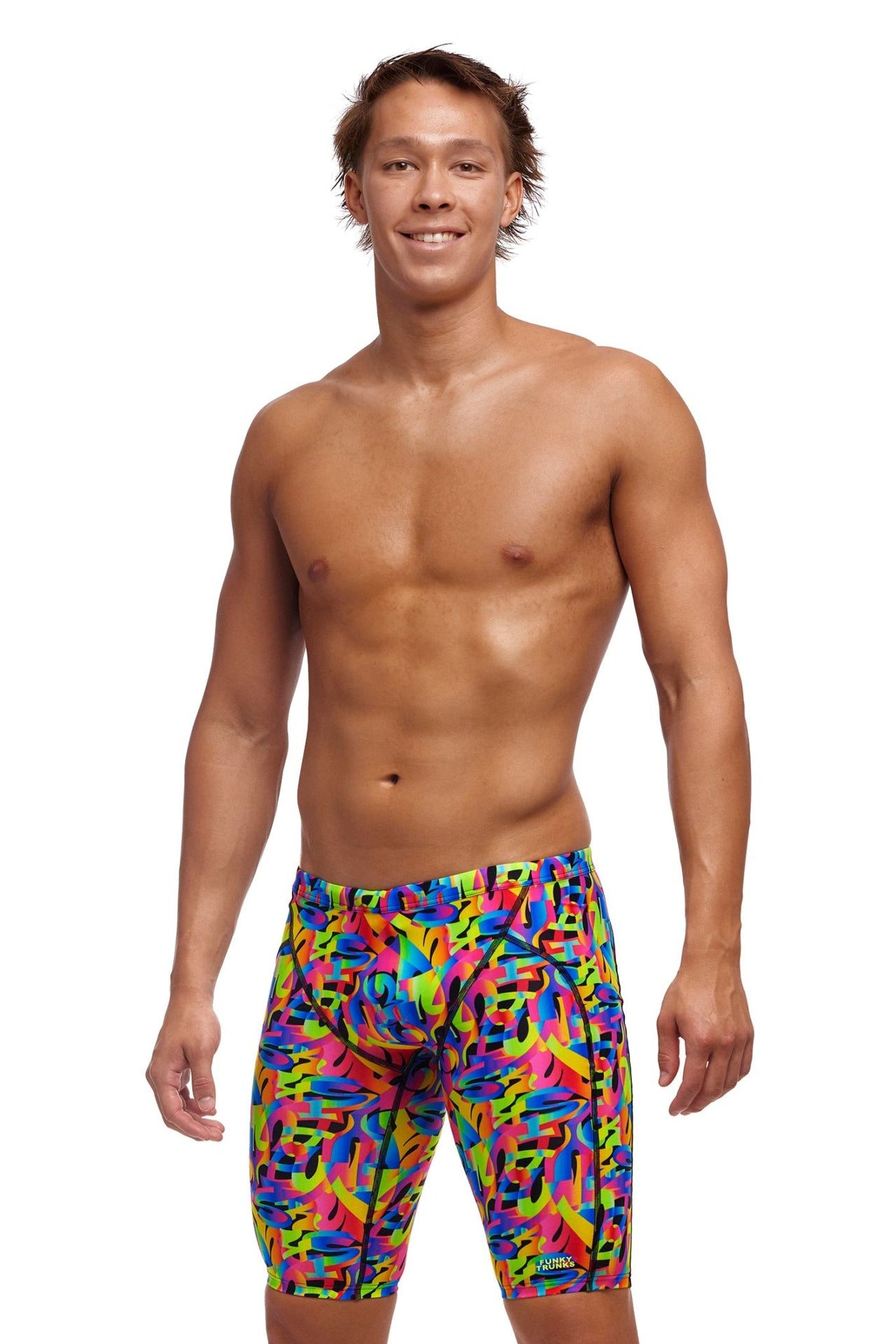 FUNKY TRUNKS MENS COLOUR FUNK TRAINING JAMMER - Multicolour