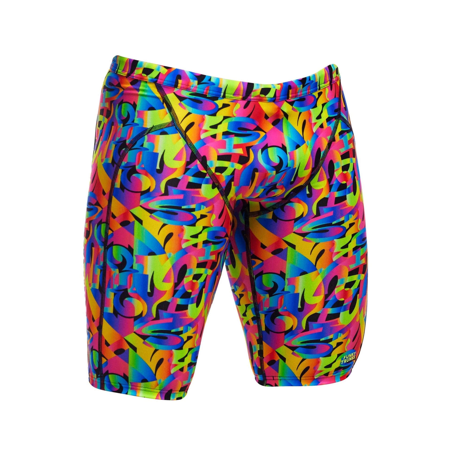 FUNKY TRUNKS MENS COLOUR FUNK TRAINING JAMMER - Multicolour