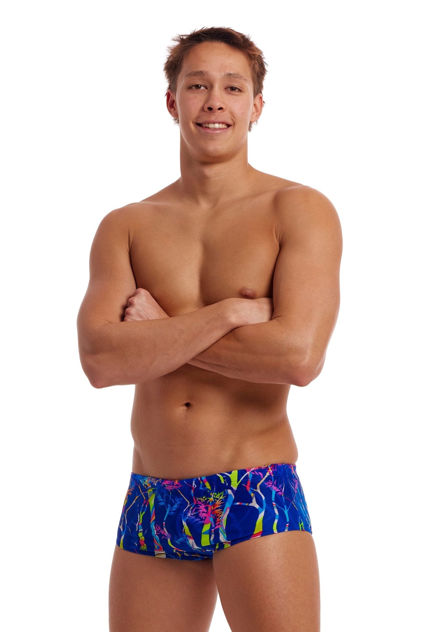 FUNKY TRUNKS MENS DAMMED SIDEWINDER TRUNKS - Multicolour