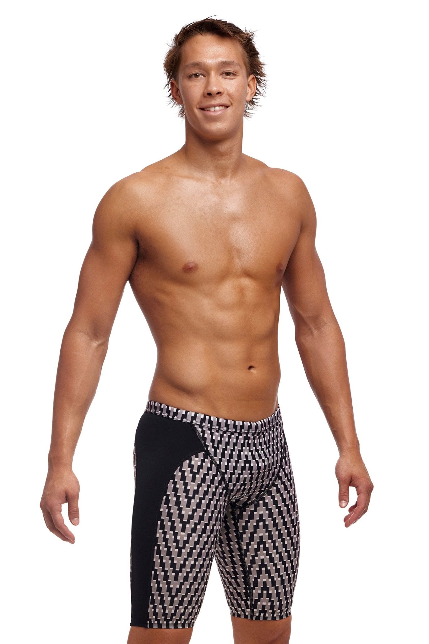 FUNKY TRUNKS MENS DARK NIGHT TRAINING JAMMER - Black