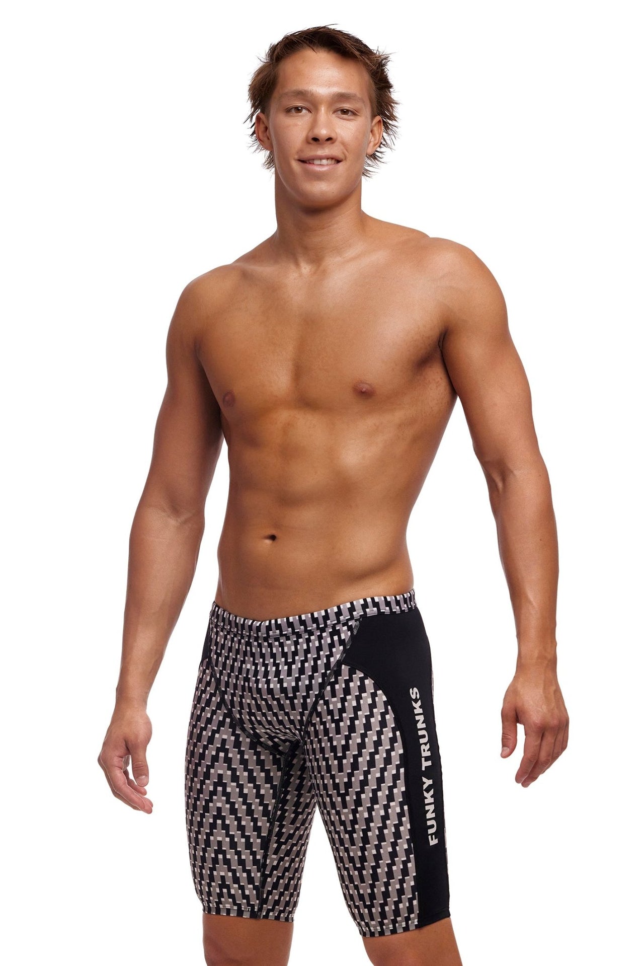 FUNKY TRUNKS MENS DARK NIGHT TRAINING JAMMER - Black