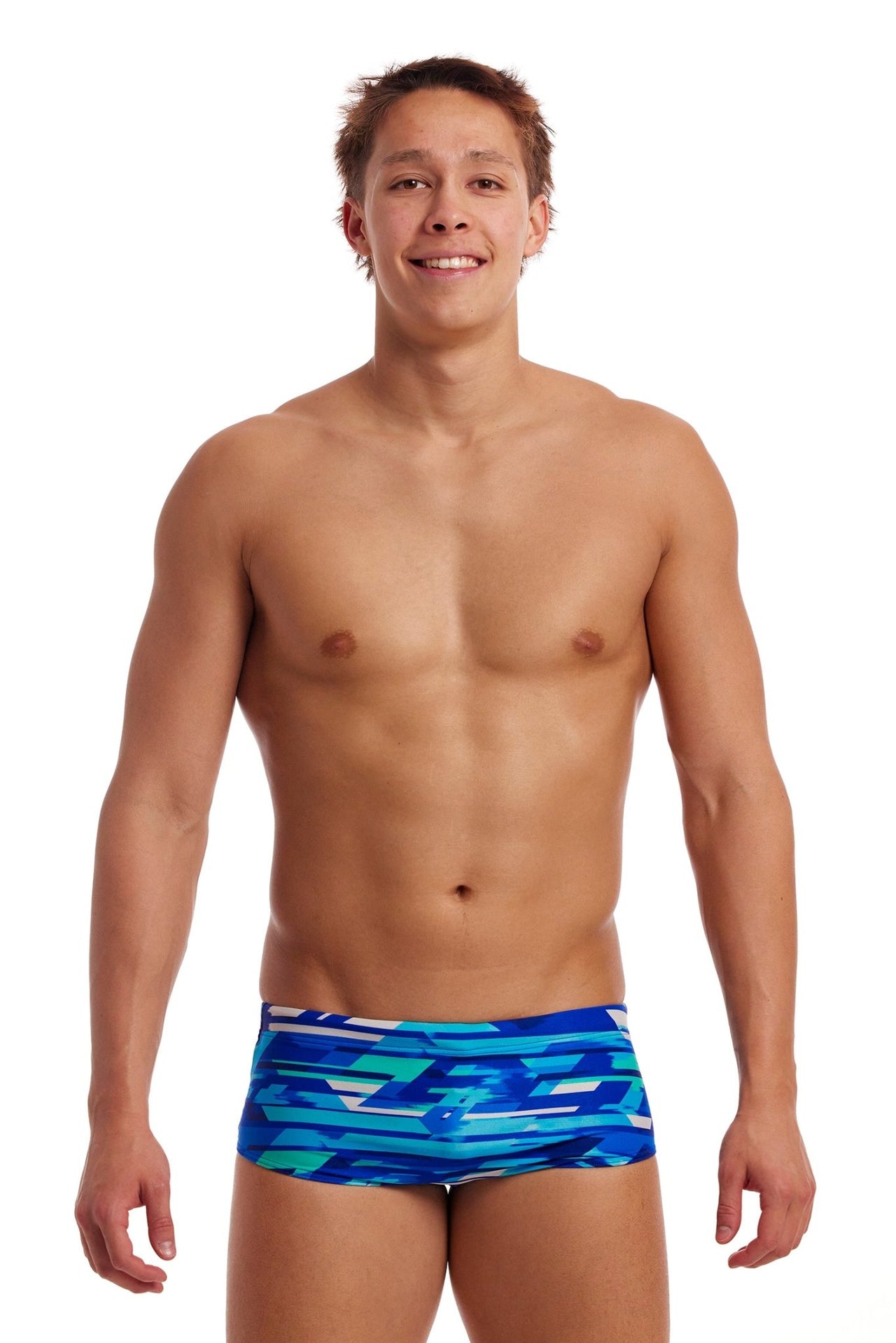 FUNKY TRUNKS MENS PACE RACER SIDEWINDER TRUNKS - Blue