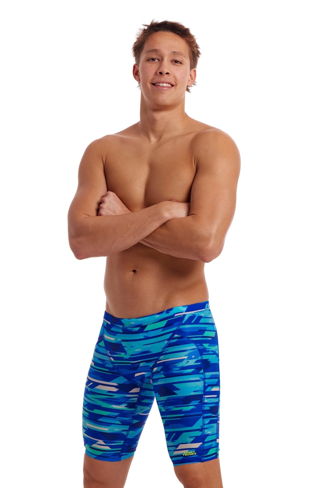 FUNKY TRUNKS MENS PACE RACER TRAINING JAMMER - Blue