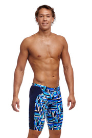 FUNKY TRUNKS MENS POLAR CAPS TRAINING JAMMER - Blue