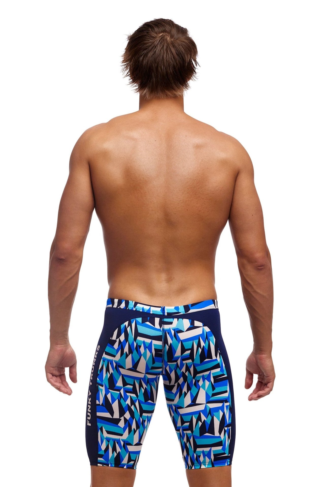 FUNKY TRUNKS MENS POLAR CAPS TRAINING JAMMER - Blue