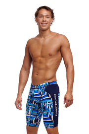 FUNKY TRUNKS MENS POLAR CAPS TRAINING JAMMER - Blue