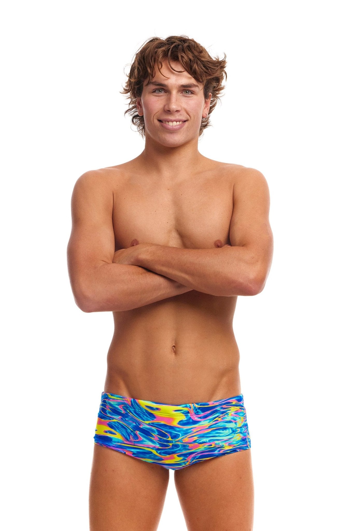 FUNKY TRUNKS MENS STIR CRAZY SIDEWINDER TRUNKS - Multicolour