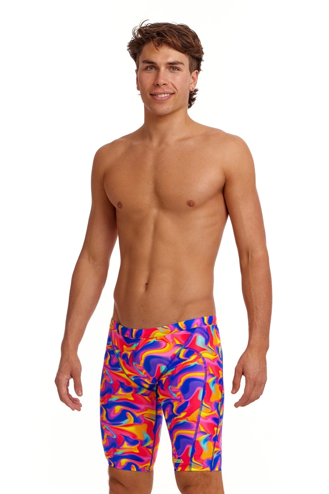 FUNKY TRUNKS MENS SUMMER SWIRL TRAINING JAMMER - Multicolour