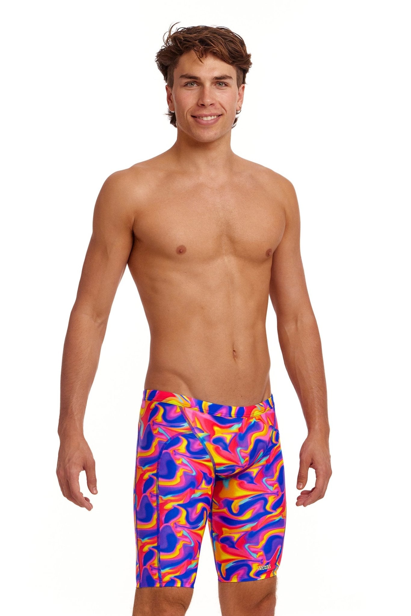 FUNKY TRUNKS MENS SUMMER SWIRL TRAINING JAMMER - Multicolour