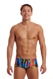 FUNKY TRUNKS MENS THE GLITCH SIDEWINDER TRUNKS - Multicolour