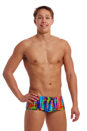 FUNKY TRUNKS MENS THE GLITCH SIDEWINDER TRUNKS - Multicolour