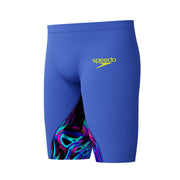 SPEEDO BOYS FASTSKIN LZR IGNITE JAMMER DARK SHINE / COBALT - Blue