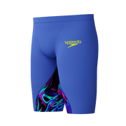 SPEEDO BOYS FASTSKIN LZR IGNITE JAMMER DARK SHINE / COBALT - Blue