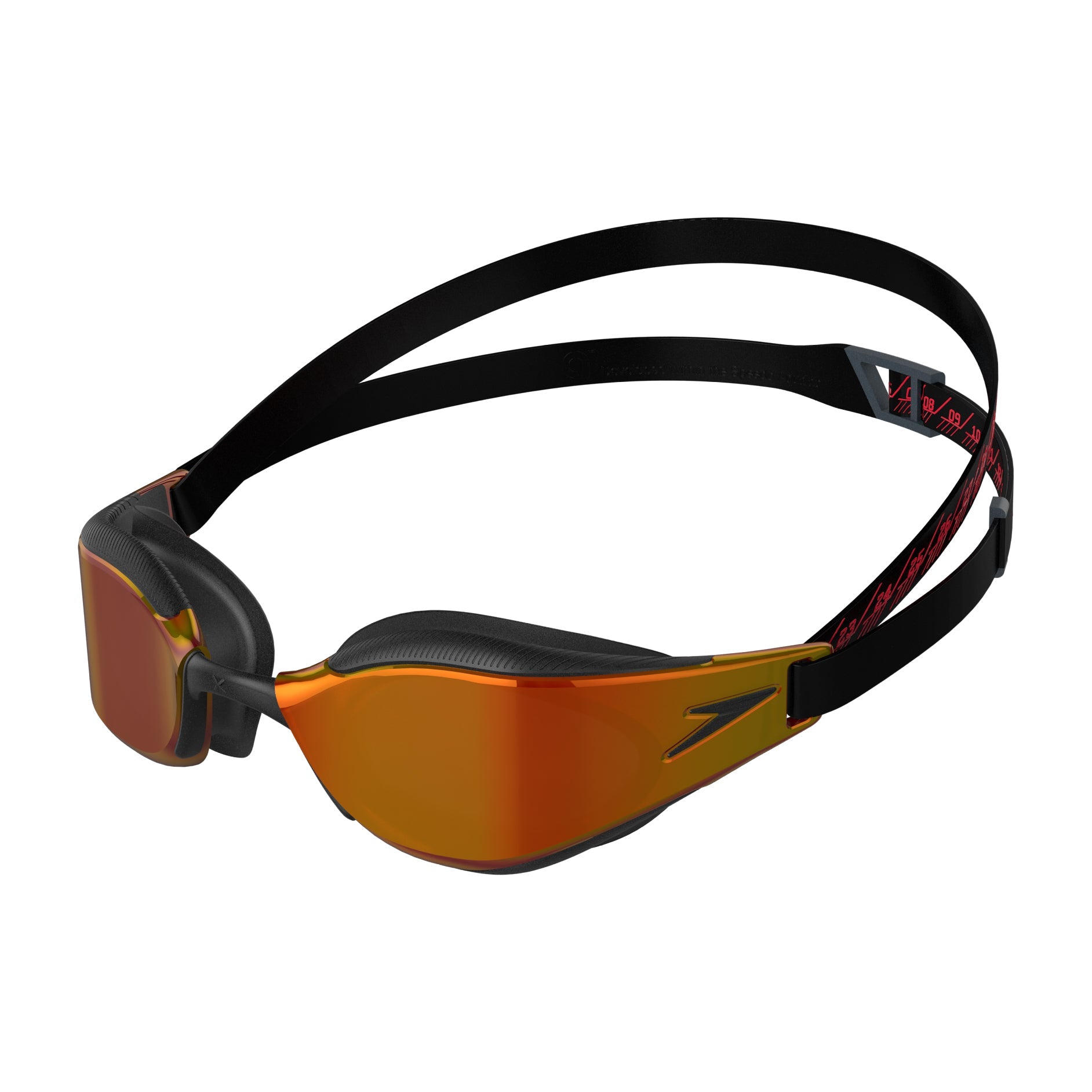 SPEEDO FASTSKIN HYPER ELITE MIRROR GOGGLES BLACK/GOLD - Black