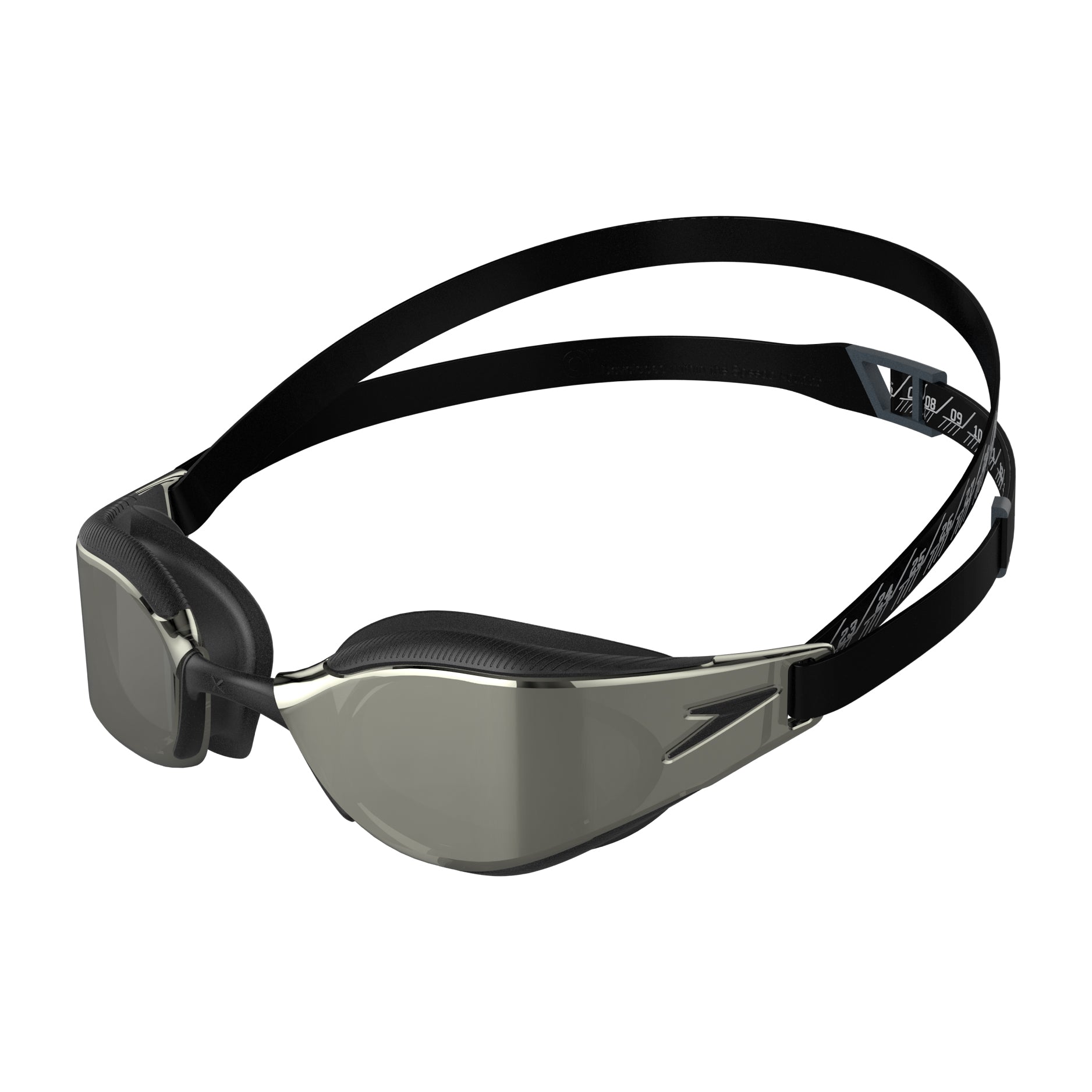 SPEEDO FASTSKIN HYPER ELITE MIRROR GOGGLES BLACK/GREY - Black