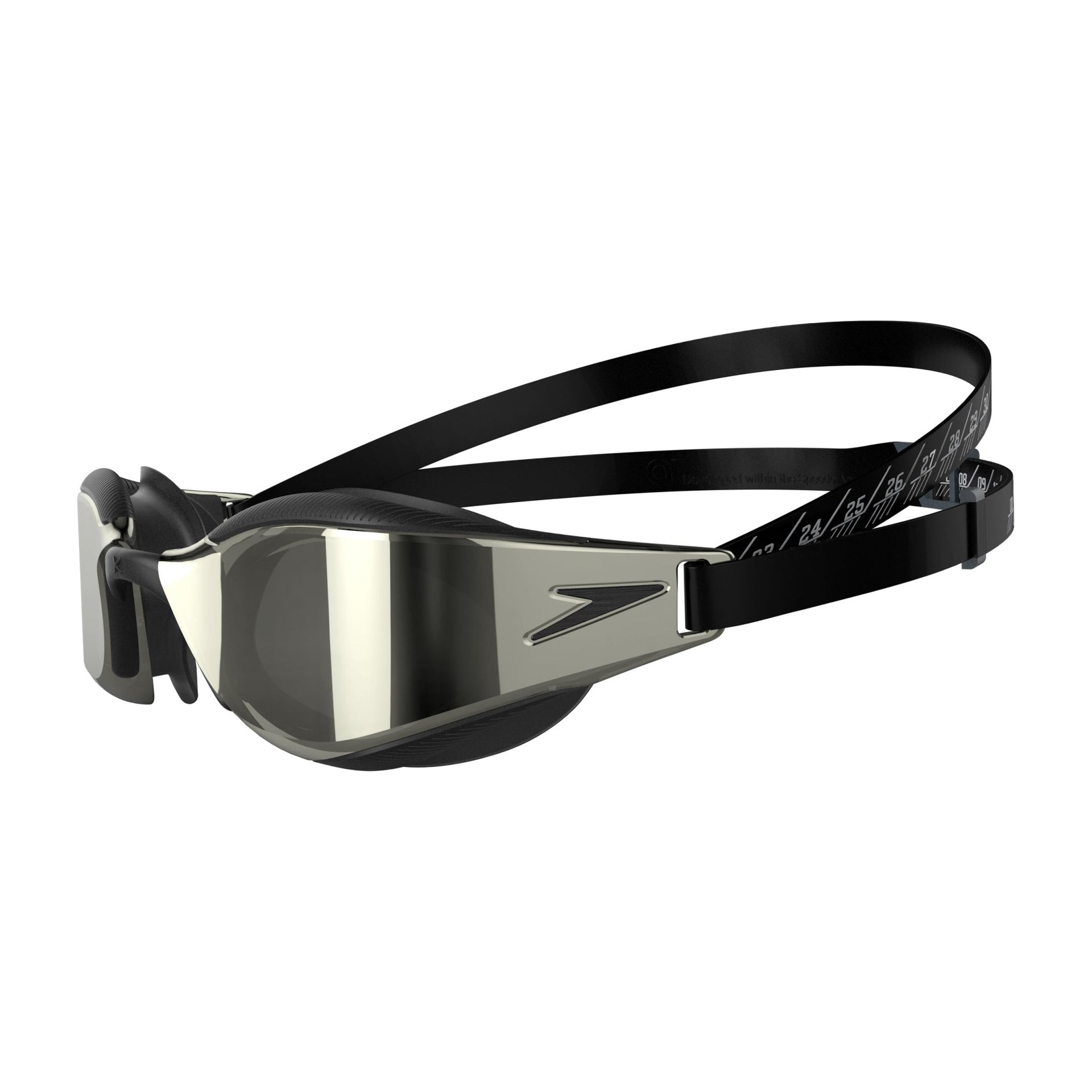 SPEEDO FASTSKIN HYPER ELITE MIRROR GOGGLES BLACK/GREY - Black