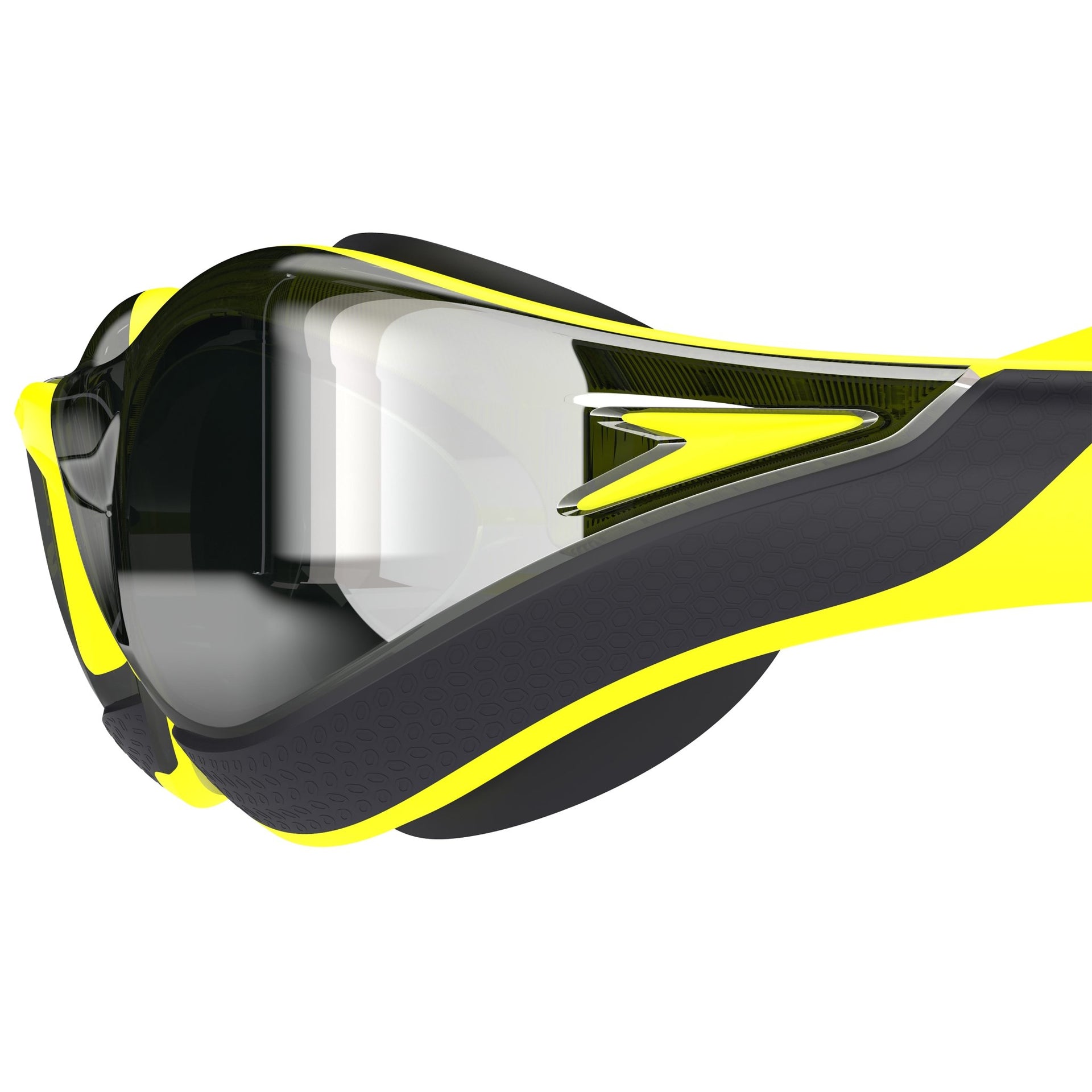 SPEEDO FASTSKIN PURE FOCUS MIRROR GOGGLES YELLOW/SMOKE - Yellow