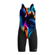 SPEEDO GIRLS FASTSKIN ENDURANCE+ MAX KNEESKIN LAVA BLUR - Black