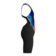 SPEEDO GIRLS FASTSKIN ENDURANCE+ MAX KNEESKIN LAVA BLUR - Black