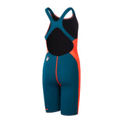 SPEEDO GIRLS FASTSKIN ENDURANCE+ MAX KNEESKIN RED/TEAL - Red