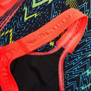 SPEEDO GIRLS FASTSKIN ENDURANCE+ MAX KNEESKIN TEAL/BLUE/RED - Blue