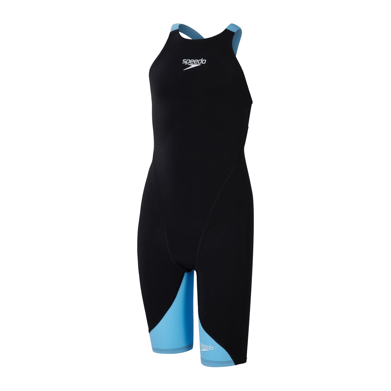 SPEEDO GIRLS FASTSKIN LZR IGNITE KNEESKIN BLACK/BLUE - Black